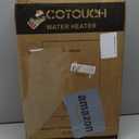 Electric Tankless Water Heater, ECOTOUCH 14kW Instant Hot Water Heaters on Demand 240V Point of Use Hot Water Heater ETL Certificated Self-Modulation ECO140B, Black