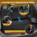 Powerty Floor Mats for 2025 2026 Chevrolet Chevy Equinox (Non EV) / GMC Terrain Car Mat, All Weather TPE Custom Cargo Liner Seat Back Cover Protectors Accessories (Floor Mats+Backrest Mat+Trunk Mat)
