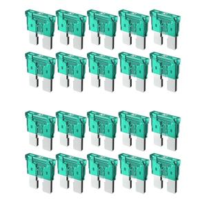 Riseuvo 20pcs 30A Standard Car Fuses - 30 AMP Automotive Fuses(ATO/APR/ATS), 32V (12/24V) Blade Fuse for RV/Truck/SUV