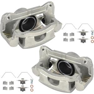 KUSATEC 18B5000 18B5001 Front Disc Brake Caliper with Bracket fit for 2006-2013 Ford Fusion, Lincoln MKZ, Lincoln Zephyr, Mazda 6, Mercury Milan, Both Driver Passenger Side