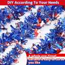 50FT Red White and Blue Garland,4th of July Patriotic Garland for Indoor Outdoor Party Celebration Holiday Independence Day Memorial Day 4th of July Red White and Blue Decorations