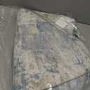 Round Rug 4ft for Bedroom, Washable Modern Abstract Circle Rug Neutral Soft Non Slip Kids Rug Stain Resistant Indoor Carpet for Living Room Nursery Playroom Dorm Girls Boys Room(Blue, 4' Round)