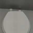 Mayfair Cassel Slow Close Toilet Seat, Easy Clean, Non Slip Premium Wood Seat, Easy Install, Made in USA, Round, White