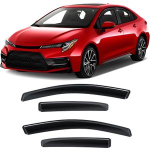 ACLONG in-Channel Rain Guards Fit for Toyota Corolla 2020 2021 2022 2023 Window Visors, Window Deflectors, Rain Visors, 4-Pieces
