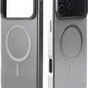 Metal Magnetic Case for iPhone 17 Pro Max [Compatible with MagSafe] Slim Aluminum Bumper Anti-Scratch Lining, Original Metal Texture Military Shockproof Cover (Gray, for iPhone17 ProMax)