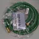 25FT 5/8 Heavy Duty Rubber Garden Hose - 300psi Working, 1000psi Burst - Hot/Cold Water - Five-Layered Braiding for Durability - Versatile for Gardening, Agriculture, Construction(Green)