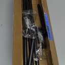 28-50 Inch Heavy Duty Black Curtain Rod Set - 2 Pack Cafe Rods With Brackets for Windows, Doors, Kitchen, Bathroom