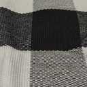 SEEKSEE Cotton Buffalo Plaid Rug 27.5"x43" Black and White Checked Rug Washable Doormats Indoor Outdoor Rugs for Layered Front Door Mats, Porch, Kitchen, Farmhouse, Entryway