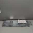 Humane Animal Cage Trap - Collapsible Galvanized Steel Live Cage Trap for Raccoons, Groundhogs & Stray Cats, 24"x8"x7", Indoor/Outdoor Use (Catch & Release)