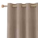 YSTELLAA Blackout Curtains for Bedroom 84 inch Long,2 Panels,Light Coffee