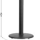 Flash Furniture Beverly 18" Round Restaurant Table Base with 3" Diameter Table Height Column, Commercial Cast Iron Restaurant Round Table Base, Black