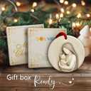 3 x SOL VIBES Cat Lover Christmas Ornament 2025 - Memorial Keepsake for WOM an, Girl, Friend, Family in Loving Memory of Beloved Cats - Kitten Home, Tree, Office, Room Ceramic Decoration