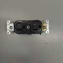 Leviton 20 Amp, 125 Volt, Extra Heavy Duty Hospital Grade, Duplex Receptacle, Tamper Resistant, Straight Blade, Self Grounding, 8300-SGW, White