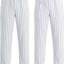 Boys Baseball Pants Youth Girls Softball Pants Toddler Kids Tee Ball Pant (White, M)