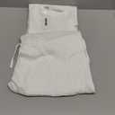 COOFANDY Men's 2 Piece Cotton Sets Casual Long Sleeve Cuban Henley Shirt and Loose Pants Set Beach Vacation Outfits (Large, All White)