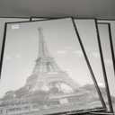 Upsimples 16x24 Picture Frame Black 3 Pack, Scratch-Proof Poster Frames 16 x 24 for Photo Gallery - Slide-In Strips, Horizontal or Vertical Wall Mounting