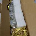 Ahhute Honey Jar, Mini Honey Jars with Dipper, Glass Honey Pot Baby Shower Favors, Party Favors & Wedding Favors, Hexagon Honey Container with Lid, Bee Charms, Fabric Ribbons and Bags, 20 Pack 1.5oz