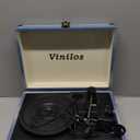 Vinilos Record Players for Vinyl with Speakers Turntable with Speakers Bluetooth/Bluetooth Output Record Player Tocadiscos Phonograph Suitcase Portable Record Player with 3-Speed