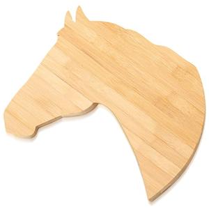 Briwooody Horse Shaped Bamboo Cutting Board for Kitchen Wood Serving Board Wall Display Women Charcuterie Serving Tray Decoration Gift for Women