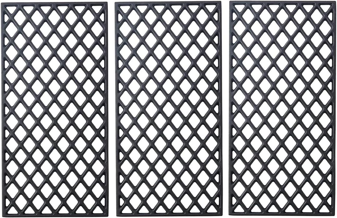Grill Grate GR2210601-MM-00 Replacement Parts for Members Mark 5 Burner Gas Grill GR2210601-MM-00 Sam's Club Cooking Grids Cast Iron Grill Grates Broil King BBQ Rankam Grill Parts, 3 Pack