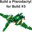 LEGO Creator 3 in 1 Mighty Dinosaur Toy, Transforms from T. rex to Triceratops to Pterodactyl Dinosaur Figures, Great Gift for 7-12 Year Old Boys & Girls, 31058