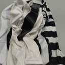 Spooktacular Creations Halloween Costume for Boys, Horror Black and White Vertical Striped Spooky-cool Costume for Kids (L)