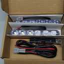 Auto 2PCS Fit 6 LED High Power LED Daytime Running Lights Driving Lamp Universal Fit LED Car Fog Light (White)