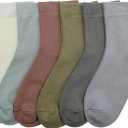 Women Thin Socks Rayon Bamboo Ankle Silky Quarter Anti Odor Casual Summer Socks 6 Pairs (8-11, Assorted 4)