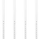 Jahof Adjustable Table Legs 22-36 inch (55-90 cm), Ø42/38 mm (4, White)
