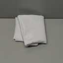 BYDOLL Table Cloth Round 60 Inch Tablecloth Fits Max50 Inch Diameter Top,White Washable Outdoor Winkle and Stain Resistant Spillproof Polyester Tablecloths for Round Tables Party Cover