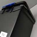 Storex File Box Nesting Portable with Drawer Cobalt, Black Blue