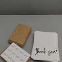 100 Thank You Cards 4x6 Inch, with 100 Kraft Envelopes and 120 Stickers, Minimalistic and Professional Looking for Business Wedding Graduation Baby Shower Bridal Shower