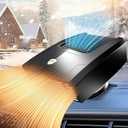 Portable 12V Car Heater, 2 in1 Fast Heating and CoolingFan for Car Windshield Defogger Defroster