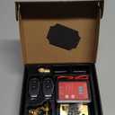 12V Smart Battery Disconnect Switch with Remote Control - Perfect for Cars, Trucks, RVs, and ATVs - Features LED Voltage Display and Anti-Theft Battery Cut-Off Capability (Grey-DC)