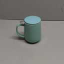 Sweese 20 OZ Porcelain Tea Mug with Infuser and Lid, Loose Leaf Tea Cup, Gifts for Tea Lover - Mint Green