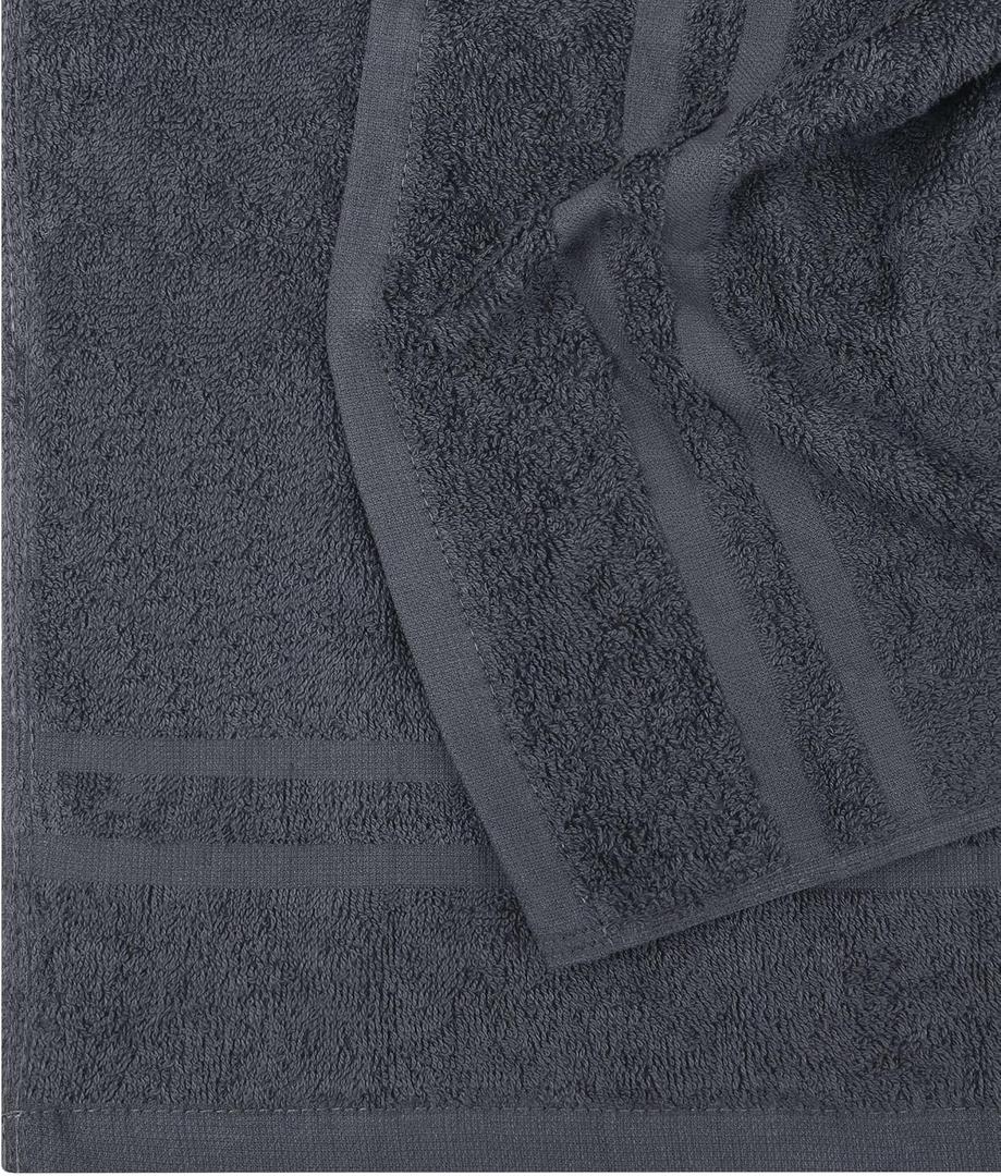 Washcloths Set Of 23, 10x15, Gray