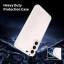 for Samsung Galaxy S22 Case Matte Clear, 6.1 Inches Frosted Slim Fit Heavy Duty Protection Wireless Charging Skin-Feel Lightweight Shockproof Anti-Slip Protective Phone Cover