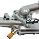 25600-2G500 256202G500 Upgraded Aluminium Engine Coolant Thermostat Housing Assembly Compatible with Hyundai Sonata Tucson Santa, Kia Sportage Sorento Optima 2011-2016