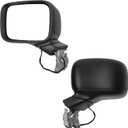 Dasbecan Driver Side Door Mirror Compatible with 2015-2023 Jeep Renegade Heated Manual Fold Power Glass Left Mirror Replaces# 5VZ86LXHAA (5Pins