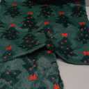 OECTVD Christmas Pillow Covers 18x18 inch Set of 2 Christmas Decorations Red Bows Xmas Tree Throw Pillow Cases Soft Plush Faux Fur Wool Pillow Covers Winter Holiday Decor for Sofa Living Room