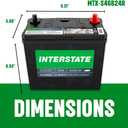 Interstate Batteries Group S46B24R AGM Car Battery Replacement (MTX-S46B24R) 12V, 410 CCA, Automotive Battery for Cars