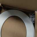 CHURCH Toilet Seat, Easy Clean Hinges Release for Deep Cleans, Durable Enameled Wood Seat, Round, Biscuit