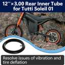 3.00/3.50-12" Rear Inner Tube for Tires Compatible with Tutto Tutti Soleil01 Electric Dirt Bike, 80/100-12 Dirt Bike Tube