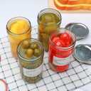 Flrolove Mason Jars 12 oz, Glass Jars with Airtight Lid,Canning Jars with Regular Lids and Bands 24 PACK, Ideal for Jam, Honey, Wedding Favors, Shower Favors, DIY Spice Jars