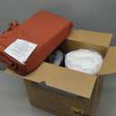 Favoyard Outdoor Seat Cushion Set 22 x 22 Inch Waterproof & Fade Resistant Patio Furniture Cushions with Removable Cover Deep Seat & Back Cushion with Tie Straps for Chair Sofa Couch (Spice)