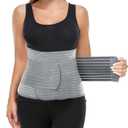 MAMODY Postpartum Belly Wrap, Postpartum Belly Band, Abdominal Binder (Polyester Made with Bamboo Charcoal Fiber),L/XL