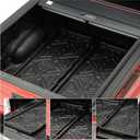 Truck Bed Slide Out Cargo Tray, 56" L x 42.9" W Size Slide-Out Truck Bed Organizer Tray for 5’+Long Beds, Sliding Truck Organizers and Storage Tray with Open Hooks & Elastic Cargo Net