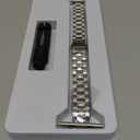 STIROLL Thin Replacement Band Compatible for Apple Watch 49mm 46mm 45mm 44mm 42mm(Series 3 2 1), Stainless Steel Metal Wristband Women Men for iWatch Ultra SE Series 11 10 9 8 7 6 5 4, Silver