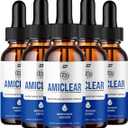 Amiclear Drops Healthy Formula - Dietary Supplement Drops - Extra Strength Amiclear Liquid Drops, Grape Seed, Amiclear Drops Reviews (5 Pack - 300 ML)