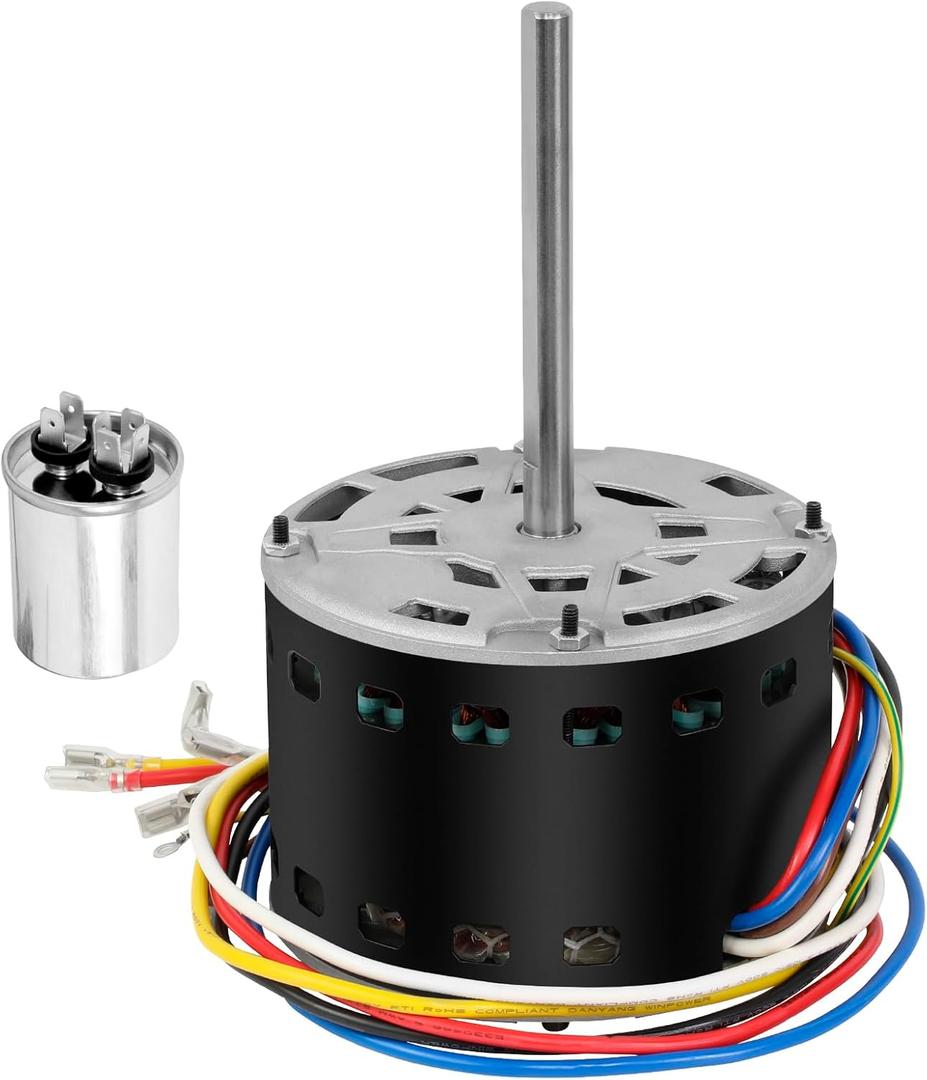 Blower Motor Furnace with Capacitor 5KCP39GG-Z183S 1/3 HP 115V Compatible with Carrier, fit for Bryant Payne HC41AE117 AC Conditioner Motor (HVAC 60Hz 1075RPM 4 Speed)